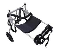 Fauteuil roulant pour chien avec cadre en métal, fauteuil roulant pour membres postérieurs paralysés pour pattes arrière de grands chiens, attelles réglables pour pattes de chien handicapées