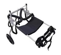 Fauteuil roulant pour chien avec support de jambe arrière réglable, harnais de poitrine et roulettes pour une meilleure mobilité et indépendance chez les chiens de taille moyenne à grande
