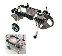 Fauteuil roulant pour chien - Chariot de mobilité réglable à 4 roues pour chats et chiens, rééducation des pattes avant, soutien des hanches, aide à la mobilité des animaux de compagnie pour améliorer