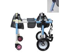 Fauteuil roulant pour chien, chariot de soutien réglable en aluminium pour une meilleure mobilité, idéal pour l'exercice et la rééducation, design à 4 roues, convient pour les chiens XS-XXL