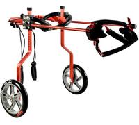 Fauteuil roulant pour chien, chariot pour chien réglable, fauteuil roulant pour animal domestique, fauteuil roulant réglable à support complet pour animal domestique, 2 roues, pattes avant e