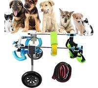 Fauteuil roulant pour chien, chariot pour chien réglable, fauteuil roulant pour chien, 2 roues réglables, scooter léger, orthopédique, rééducation des pattes arrière, pour chiens souffrant d