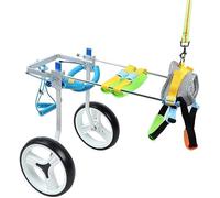 Fauteuil roulant pour chien, chariot réglable pour chien, fauteuil roulant pour chat et chien handicapé, rééducation des membres postérieurs, fauteuil roulant auxiliaire pour chien, chariot