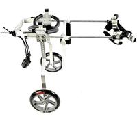 Fauteuil roulant pour chien, chariot réglable pour chien, fauteuil roulant réglable pour chien, 6 tailles pour la rééducation des pattes avant/arrière, fauteuil roulant à 2 roues pour pattes