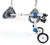 Fauteuil roulant pour chien, chariot réglable pour chien, fauteuil roulant réglable pour chien, chariot pliable, 5 tailles pour poussettes de rééducation des pattes arrière avec soutien abdo