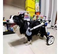 Fauteuil roulant pour chien de petite/moyenne/grande récupération en fauteuil roulant, cadre en métal, chariot de rééducation pour animaux de compagnie, pattes arrière de chien handicapé, ou