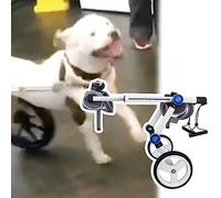 Fauteuil roulant pour chien de taille moyenne/grande, aide au levage de chariot léger en aluminium à 2 roues, chariot de rééducation réglable pour animaux de compagnie pour chats/chiens/chio