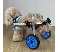 Fauteuil roulant pour chien en aluminium léger, chariot de rééducation pour animaux de compagnie, harnais souple pour pattes arrière, poids de 8 à 55 lb, accessoires pour poussettes pour cha