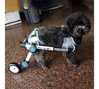 Fauteuil roulant pour chien en métal pour jambe arrière, fauteuil roulant réglable pour chien handicapé avec harnais souple, aide les petits animaux à récupérer le chariot de mobilité, facil