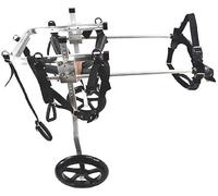 Fauteuil Roulant pour Chien, Fauteuil Roulant pour Chien Réglable Support Complet Fauteuil Roulant pour Chien 2 Roues Chariot pour Chien Réhabilitation des Jambes Avant et Arrière