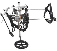 Fauteuil Roulant pour Chien, Fauteuil Roulant pour Chien Réglable Support Complet Fauteuil Roulant pour Animaux de Compagnie 2 Roues Réhabilitation des Jambes Avant et Arrière du Chien pour Chien Han