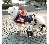Fauteuil roulant pour chien Fauteuil roulant pour chien Support arrière à 4 roues Fauteuil roulant léger Cadre de marche pour chat avec roues pour la plupart des chiens de 0 à 50 kg (M)