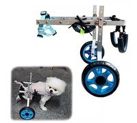 Fauteuil roulant pour chien Fauteuil roulant pour pattes arrières, attelles de pattes de chien de petite/moyenne/grande, aide les animaux/chats/chiens/chiots handicapés à récupérer leur mobi