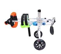Fauteuil roulant pour chien, fauteuil roulant pour petits animaux de compagnie, scooter confortable pour membres arrière, récupération de la mobilité, attelles de jambe, chariot en aluminium