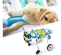 Fauteuil roulant pour chien Fauteuil roulant réglable pour animaux de compagnie Fauteuil roulant pour chien en alliage d'aluminium Petit/moyen/grand chien Fauteuil roulant confortable Outil de