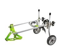 Fauteuil roulant pour chien handicapé pour chiens handicapés pour pattes arrière Marchette assistée pour chien/chat permet aux animaux de compagnie de courir à nouveau (deux rondes, taille XS large)