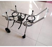 Fauteuil Roulant pour Chien, Mobilité en Fauteuil Roulant pour Chien Réglable avec 4 Roues Grands Chiens Réadaptation des Pattes Arrières Soutien de Tout le Corps Fauteuil Roulant Poussette pour Chie