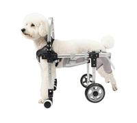 Fauteuil roulant pour chien - Pieds arrière - Léger - Réglable - 2 roues - Pour animal de compagnie - Pour chien/chat/animal de compagnie - Favorise la guérison - Poussette pour chien - Fauteuil