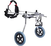 Fauteuil roulant pour chien pour chien handicapé pattes postérieures roue de mobilité pour animaux de compagnie handicapés roues d'exercice légères pour animaux réglable voiture de marche assistée pa