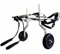 Fauteuil roulant pour chien pour pattes arrière chien handicapé Fauteuil roulant réglable pour chien pour la rééducation des pattes postérieures 2 roues Marche assistée Poids de l'animal de compagnie
