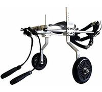 Fauteuil roulant pour chien pour pattes arrière handicapés Chariot pour chien réglable Fauteuil roulant pour animaux de compagnie pour la rééducation des pattes postérieures 2 roue