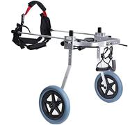 Fauteuil roulant pour chien pour pattes postérieures handicapées Roue de mobilité pour animaux de compagnie handicapés Roues d'exercice pour animaux légers Chariot pour chien régla