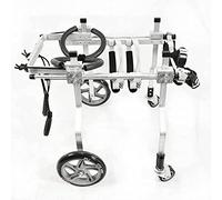 Fauteuil Roulant pour Chien Réglable 4 Roues Chien Animal Exercice Roues Marche Assistée Cadre De Support De Voiture Pour Animaux Handicapés Et Paralysés/Toutou Avant Jambes Arrière Mobilité Marche X