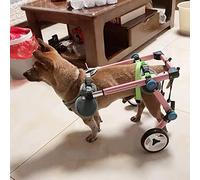 Fauteuil Roulant pour Chien, Réglable Chariot Chien Handicapé 2 Roues Poids Léger Facile À Assembler Chariot pour Chien pour Réadaptation Des Pattes Arrière