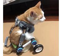Fauteuil Roulant pour Chien, Réglable Chariot Chien Handicapé 2 Roues Poids Léger Facile À Assembler Chariot pour Chien pour Réadaptation Des Pattes Arrière