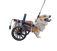 Fauteuil roulant pour chien réglable en hauteur/longueur/largeur des hanches, maille respirante, idéal pour soutenir les pattes arrière, facile à porter en un clic (L)