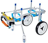 Fauteuil Roulant Pour Chien Réglable Support Complet Pour Animaux De Compagnie Fauteuil Roulant Voiture De Marche Assistée 4 Roues Chien Réadaptation Des Jambes Avant Et Arrière Pour Chien Handicapé
