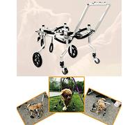 Fauteuil roulant pour chien Roues de marche réglables pour animaux de compagnie Aide à la marche pour chien handicapé Roue de mobilité pour chien pour la rééducation des pattes arrière pour chiens Po