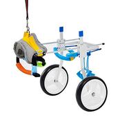 Fauteuil roulant pour chien Soins des hanches et des articulations Fauteuil roulant réglable pour animaux de compagnie handicapés Voiture de marche assistée Voiture d'exercice des pattes arr