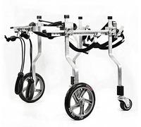 Fauteuil roulant pour chien Support complet réglable pour chien avec 5 roues Réhabilitation des pattes avant et arrière du fauteuil roulant pour animaux de compagnie Pour chien handicapé Petit, moyen