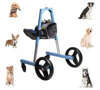 Fauteuil Roulant Pour Chien - Support Pour Pattes Avant/Arrière, Charroi À 4 Roues Pour Chiens Blessés/paralysés, Dispositif D'assistance À La Rééducation Pour Animaux De Compagnie(M)