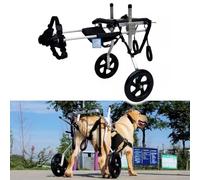 Fauteuil Roulant pour Chiens de Grande Taille, Soutien des Pattes arrière, Aide à la mobilité pour Chiens blessés et Faibles, Roues d'exercice Professionnelles avec Bande Ventrale, idéal pou