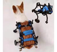 Fauteuil Roulant pour Chiens de Petite et Moyenne Taille - Chariot léger pour Soutenir Les Pattes arrières, récupérer Les Membres blessés, Chariot d'assistance à la mobilité (Taille Moyenne)
