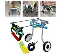 Fauteuil roulant pour chiens de taille moyenne (2 à 30 kg) - Pattes arrière réglables, soutien articulaire, aide à l'arthrite, harnais pour dysplasie de la hanche et aide à la marche
