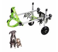 Fauteuil roulant pour chiens et chats de petite et moyenne taille - Aide à la mobilité pour animaux handicapés, cadre en aluminium léger pour le vieillissement, l'arthrite, le handicap et la paralysie