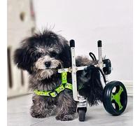 Fauteuil roulant pour chiens handicapés - Aide à la mobilité à 4 roues et chariot de soutien réglable pour la rééducation des animaux de compagnie, aide les chiens à se tenir debout et à marcher