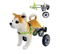 Fauteuil Roulant pour Chiens handicapés de Petite et Moyenne Taille, pour Pattes arrières, Chariot de mobilité pour Animaux de Compagnie avec Roues, déambulateur de rééducation Canine, équip