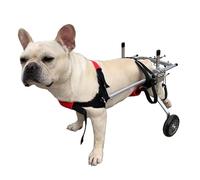 Fauteuil roulant pour chiens handicapés - Support arrière réglable pour la mobilité avec 2 roues - Design non restrictif pour uriner et défendre - Tailles XXS à XL (XL)