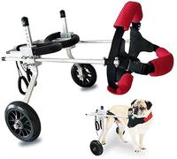 Fauteuil roulant pour chiens, roues d'exercice pour petits animaux de taille moyenne, rééducation des pattes postérieures, roues réglables pour chiens pour pattes arrière, 5 tailles (M)