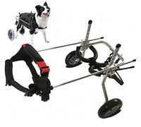 Fauteuil roulant pour patte arrière pour chien, chien handicapé Fauteuil roulant de rééducation pour chien/chat pour pattes arrière Chariots pour chien sur roues pour chien handicapé Aides au comport