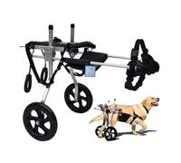 Fauteuil roulant pour pattes arrière, 2 roues, aide à la rééducation des pattes arrières pour les chiens handicapés ou blessés aux pattes arrières, cale-pieds et soutien de la hanche(Large)