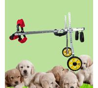 Fauteuil roulant pour pattes arrière - Léger et réglable - Aide à la mobilité pour chiens de petite et moyenne taille souffrant d'arthrite et de vieillissement - Déambulateur de rééducation