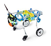 Fauteuil roulant pour pattes arrière, roues d'exercice pour petits animaux, fauteuils roulants réglables pour chien, rééducation des pattes arrière, roues de marche pour aider à monter le ha