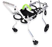 Fauteuil Roulant pour Petit Chien pour Les Jambes Arrière Aidez-les à Monter Le Harnais, Fauteuils Roulants pour Chiens Moyens, Attelle Dorsale pour La Rééducation Des Jambes Arriè