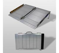 Fauteuil Roulant Rampe 61 CM Pliant Léger Aluminium Rampe Mobile Rampe de Seuil