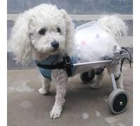 Fauteuil roulant réglable à 2 roues pour pattes arrière - Idéal pour les animaux handicapés, paralysie et faiblesse - Design durable et léger pour une meilleure mobilité